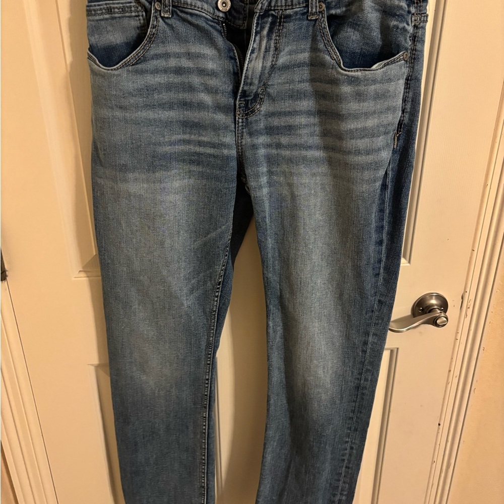 BKE Light Blue Straight Jeans